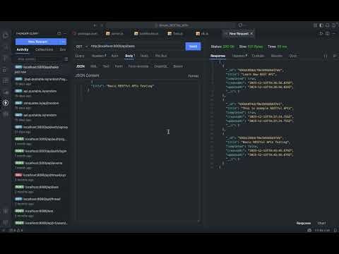 Basic RESTful APIs Demonstration