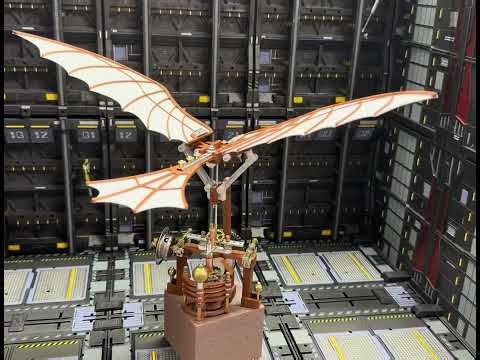 🛩️ Da Vinci Ornithopter with Kinetic Flapping Wing 3D Model DIY Kit |Moyustore