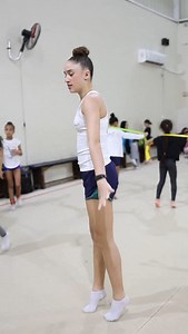 1.1K views · 328 reactions | Grace in motion, power in every step—watch her routine tell a story of dedication 﫶 | Lobna Arouss Rhythmic gymnastics center | Facebook