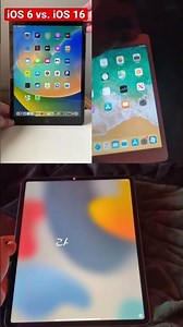 iOS 6 vs modified iOS 12 vs ipados 15 vs ipados 16