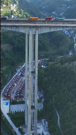 WORLD HIGHEST RIGID FRAME BRIDGE - LONGTAN RIVER BRIDGE #bridge #civilengineering