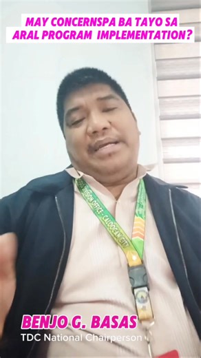 2.7K views · 3 comments | MAY ISYU PA BA TAYO SA ARAL PROGRAM IMPLEMENTATION? Shoutout: Iligan City NHS SDO Iligan City, RX #ARALProgram #FAQs #TeachersDignityCoalition Part 5 | Benjo Basas | Facebook