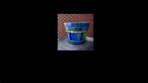 MOSAIC FLOWER POT Rainbow Colors Multi Colored Garden Home Decor Herb Planter - Etsy