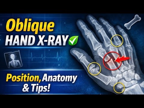 Hand oblique view कैसे करते है! Hand X-ray oblique view positioning explained (Hindi/English)
