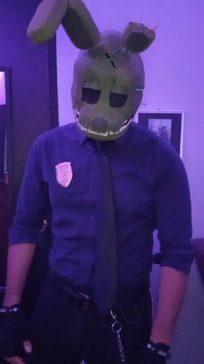 Springtrap Cosplay Mask Reveal