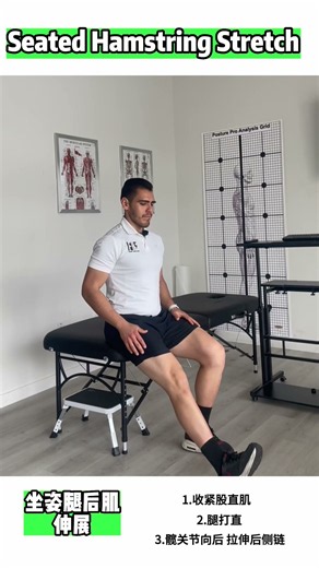 Seated Hamstring Stretch｜Posterior Thigh Mobility & Hip Flexibility