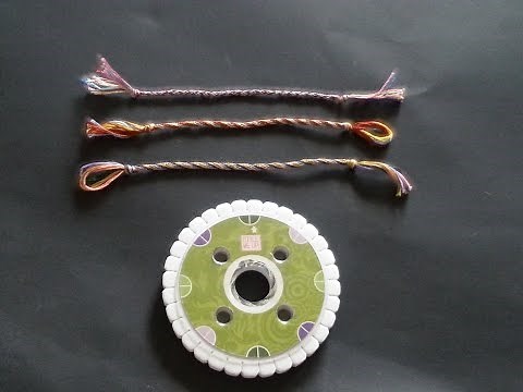 Friendship Bracelet Wheel Stripes/Twisted Bracelet Tutorial