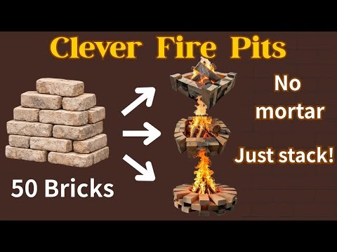 Clever Fire Pits You Can Build with Just 50 Bricks (No Mortar)
