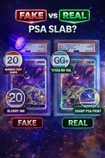 Pokémon | How to Spot a Fake PSA Slab