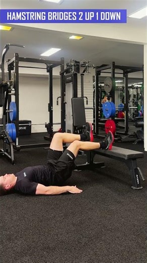 Hamstring Bridges 2 up 1 down