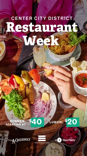 CCD Restaurant Week is BACK Sept. 8–21. Send to a friend & reserve your dining deals now on @OpenTable 🍽️