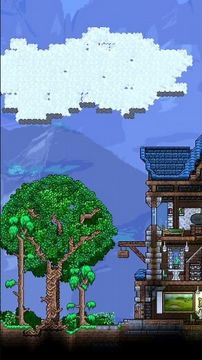 TERRARIA LET'S BUILD - MERCHANT Custom NPC Home #Short #Shorts