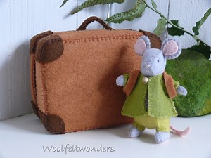 Travel Mouse - Boy - PDF Felt Pattern - Instant Download - Etsy