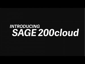 Sage 200 Cloud Intro