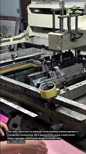 This Screen Printing Machine Works with Perfect Precision! 🎨⚙️