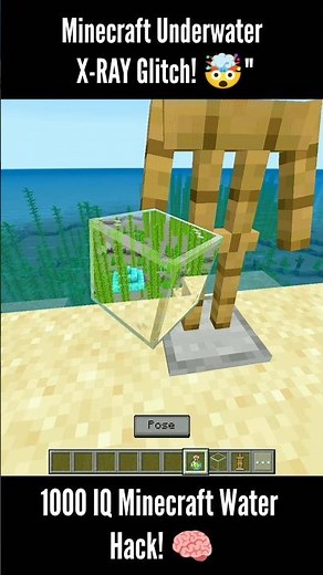 99% of Players Don't Know This Minecraft X-Ray Glitch! 🤯 #minecraft #shorts