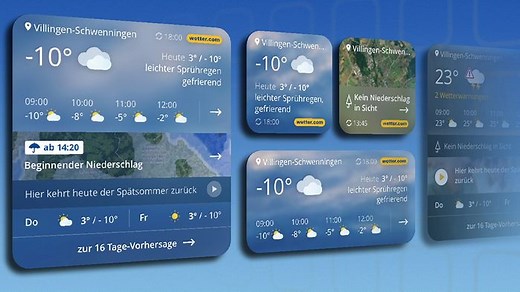 News für iOS-User: wetter.com-Widgets sind jetzt da!