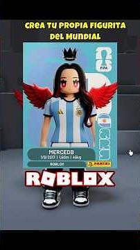 CREATE YOUR OWN WORLD CUP FIGURINE WITH YOUR ROBLOX CHARACTER! ⚽🏆🤩