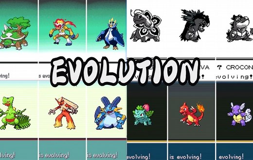 【Pokemon】历代宝可梦游戏 进化动画的进化轨迹演变G1-G8 | 精灵宝可梦 口袋妖怪