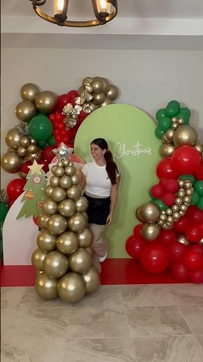 Easy balloon Christmas tree. Easy balloon Christmas tree tutorial. How to make a Christmas Tree 🎄❤️