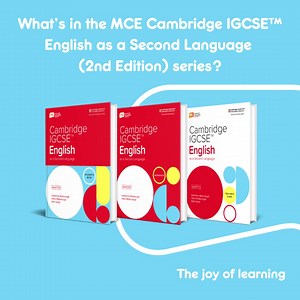 Looking to improve your child's language skills? Need a comprehensive English teaching resource? Our MCE Cambridge IGCSE™ English as a Second Language (2nd Edition) series is here to help. 📚 With animations and engaging content relevant to the 21st century, this series offers a modern and culturally enriching approach to language learning. Equip your child with the skills they need to thrive! Explore the exciting series: https://www.mceducation.com/cambridge-international/cambridge-igcse-esl-2n