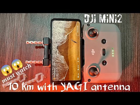 DJI MINI2 - signal boosting | Yagi antenna test | Drone Maximum range test 10km | FCC vs CE #15mhack