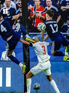 When Scotland tried a synchronized superhuman attack on Morocco's number 3 (Mazraoui) during the World Cup... but forgot he's an unbreakable wall. 💀✈️ #WorldCup #Morocco #Scotland #AnimeFootball #FootballMemes