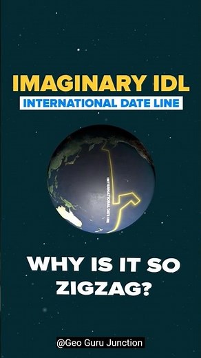 The International Date Line Explained: Time Travel Across the 🌎 #geography #timetravel #shortfeed