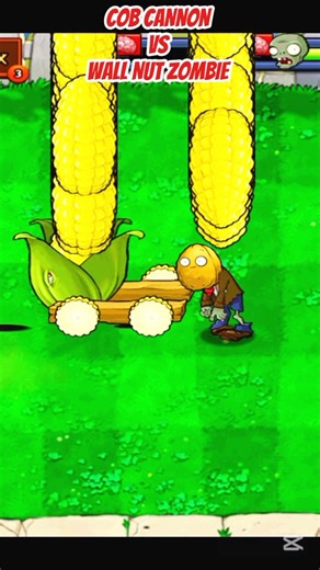 *COB CANNON VS WALL NUT ZOMBIE #shorts #short #pvz #youtubeshorts #shortvideo #pvzfusion #gaming