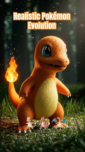 Realistic Pokémon Evolution | Pokédex No.004~006 🔥 (Charmander Line)