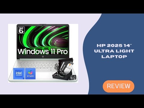 HP 2025 14" Ultra Light Laptop | Stylish Willow Green, 16GB RAM & Copilot Key