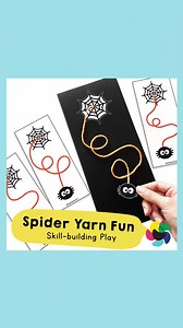 Chana Favors on Instagram: "🕷️ Spider Yarn Fun 🧶 Hands-on web adventure! Our Spider Yarn Fun printable lets kids lace yarn into simple web patterns, perfect for building fine motor skills and concentration. Kids can enjoy creating easy loops that form a fun web every time! 🕸️. It’s a fantastic activity for learning through play, keeping kids engaged and curious as they create their own spider webs. 🌟 Grab it now in our store for screen-free fun with fine motor and focus benefits! ☰What you'l