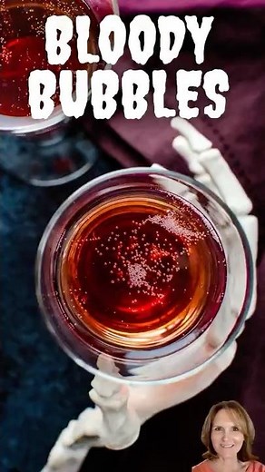 Spooky Bloody Bellini Recipe 🩸 | Halloween Cocktail Idea