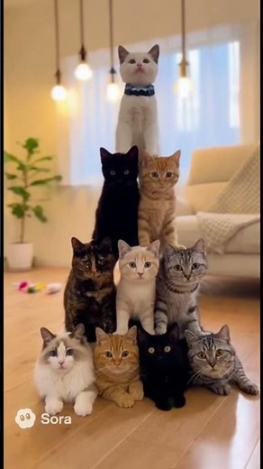 猫ピラミッド② #cat