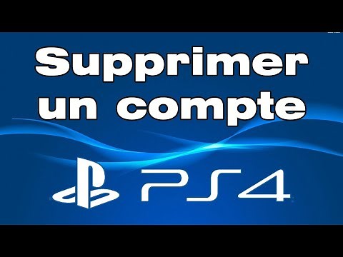 Comment supprimer un compte PlayStation network PS4