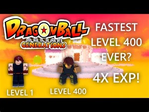 4X EXP LVL 400 in 40 Minutes! || DBOG ||