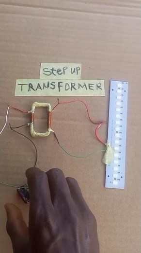 DIY this is how step up transformer works #experiment #diy #electricity #youtubeshorts #seo