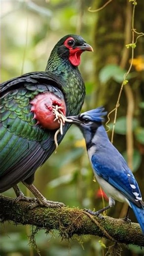Bird Cleaning Pimples on Wild Animals #wildlife #wildliferescue #animals #wildlifeentertainment