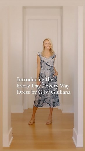 Giuliana Rancic on Instagram: "Introducing the Every Day / Every Way Dress by G by Giuliana 👗 Sizes XXS to 3X and available in your choice of petite, regular or tall. Shop the dress today at HSN.com item 784-954."