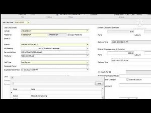 CDMS excellon open job card