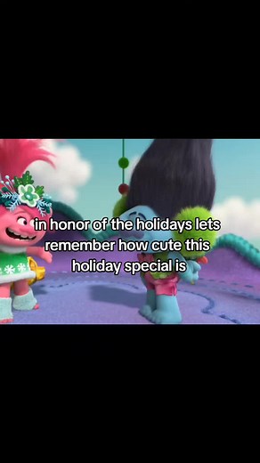 Branch Expresses Happiness in Trolls Scrapbook Scene