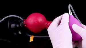 8" Squirting Dildo Inflatable Sex Toy, Ejaculating Fantasy Dog Horse Dildo, Silicone Jetting Butt Plug with Suction Cup, Realistic Knot Monster Sex Toys for Men Women Beginners(Pink)