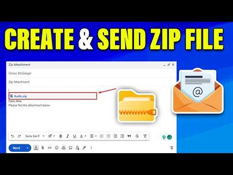 How To Create & Send ZIP File In Email! (Step- By- Steps)