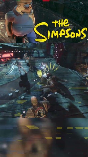 Homer beating down thugs!!! #simpsons #batmanarkhamknight