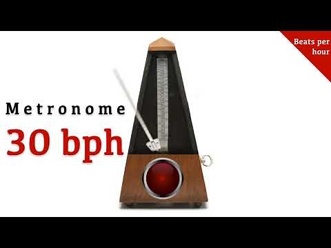 Metronome 30 bph/0.5 bpm 🎼 (beats per hour)
