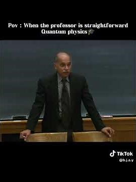 The professor of quantum physics/ I don't get it you don't get it