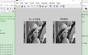 MATLAB离散余弦DCT数字水印技术实现vx是matab2022