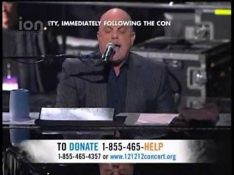 20121212 SANDY RELIEF CONCERT - BILLY JOEL - YOU MAY BE RIGHT