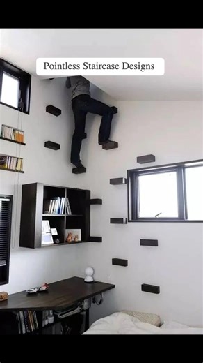 These architectural nightmares take "form over function" to a whole new level. #DesignExcellence #crazydesign #staircasedesign #staircase #staircaserenovation #pointless | Wot Da Hell Dat