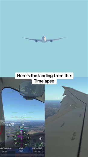 Timelapse of a Smooth Landing at Tokyo Narita Airport